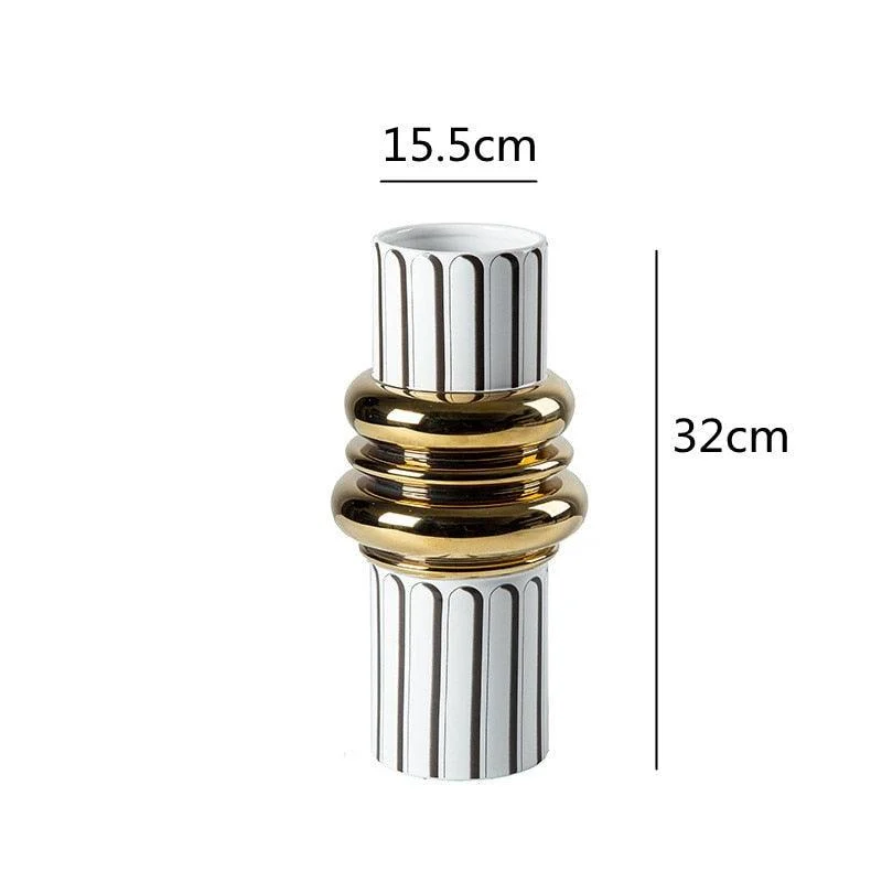 Gold_Plated_Ceramic_Vase_-_-4196525 Gold Plated Ceramic Vase -