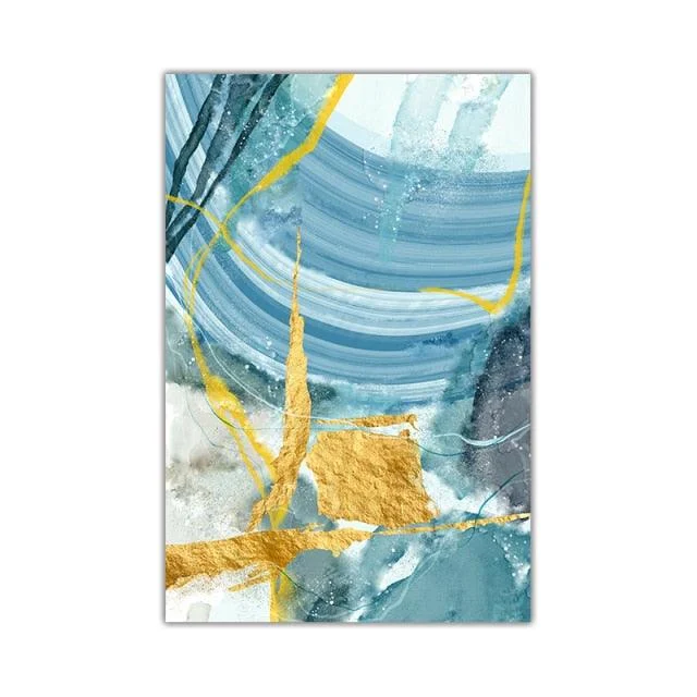 GoldenBluePaintSplash-Homeko5 Golden Blue Paint Splash - Homeko