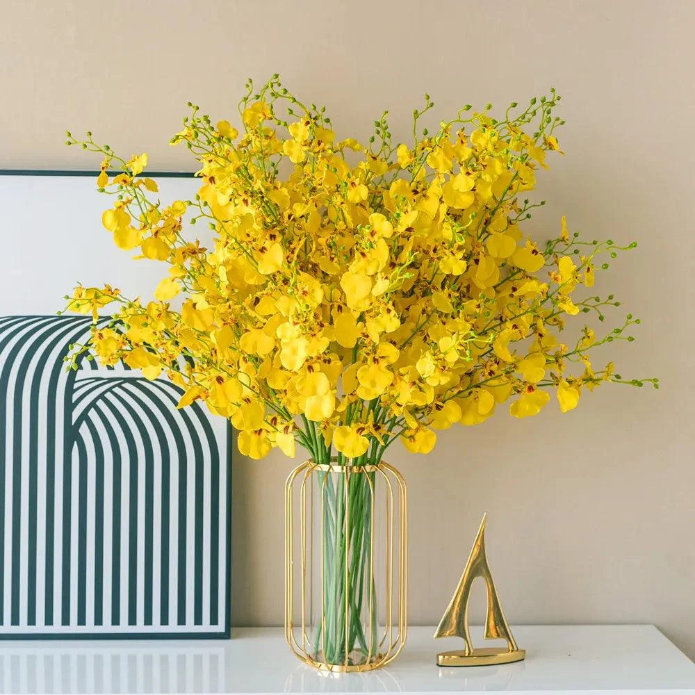 GoldenHues - Nordic gold glass vase -