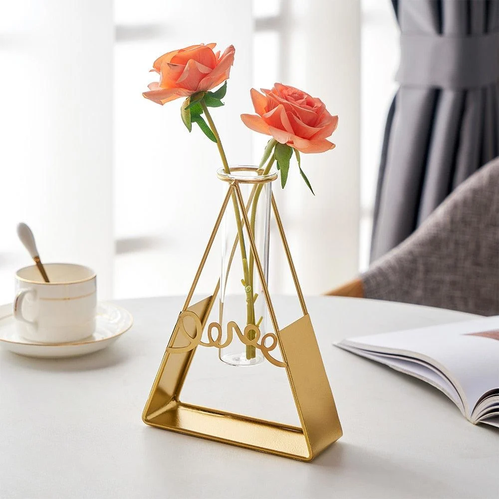 GoldenHydroponicPlantVase-Homeko5 Golden Hydroponic Plant Vase - Homeko