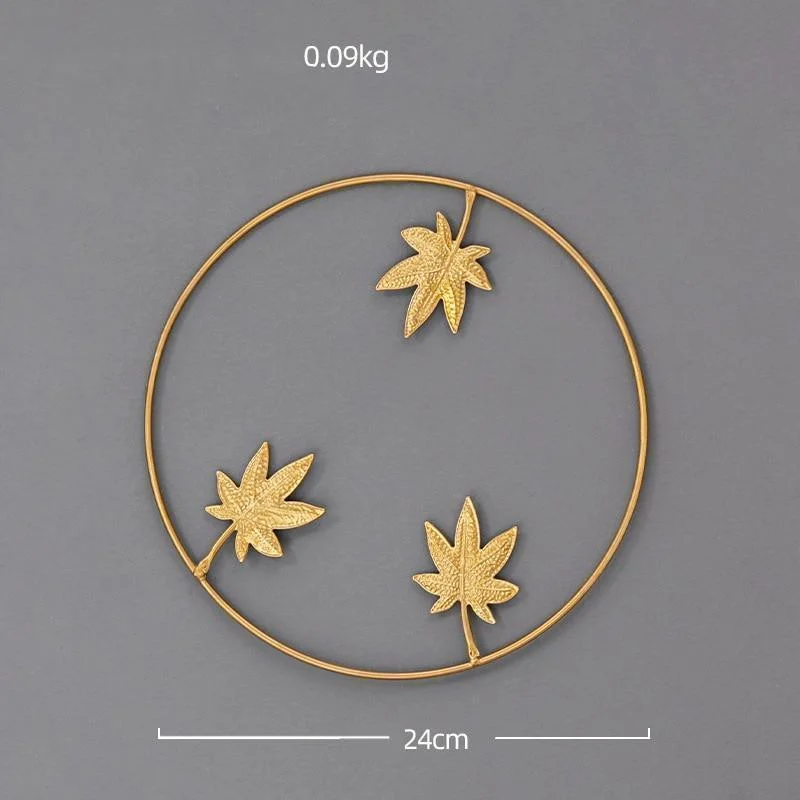 GoldenLeafWallDecor-Homeko10 Golden Leaf Wall Decor - Homeko