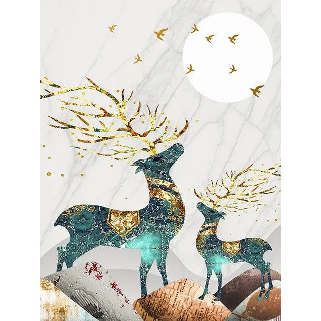 GoldenLushDeer-Homeko4 Golden Lush Deer - Homeko