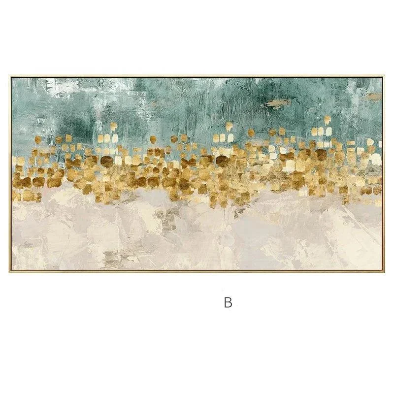 Golden Coins Tree Wall Canvas Art -