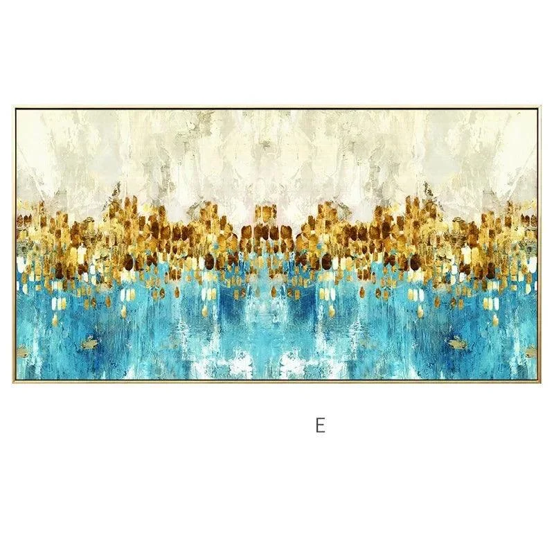 Golden Coins Tree Wall Canvas Art -