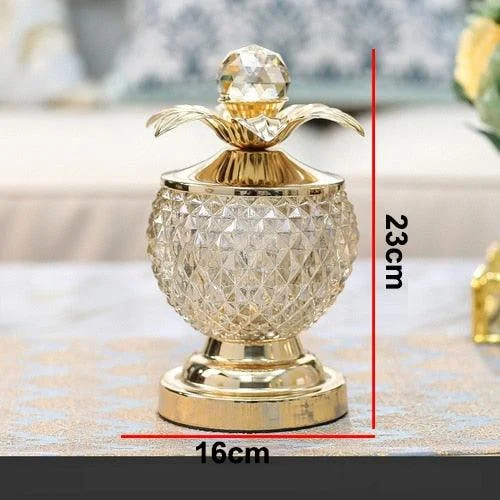Golden_Crystal_Glass_Storage_with_Cover_-_-4196767 Golden Crystal Glass Storage with Cover -