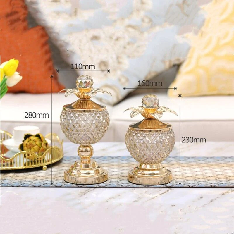 Golden_Crystal_Glass_Storage_with_Cover_-_-4196781 Golden Crystal Glass Storage with Cover -