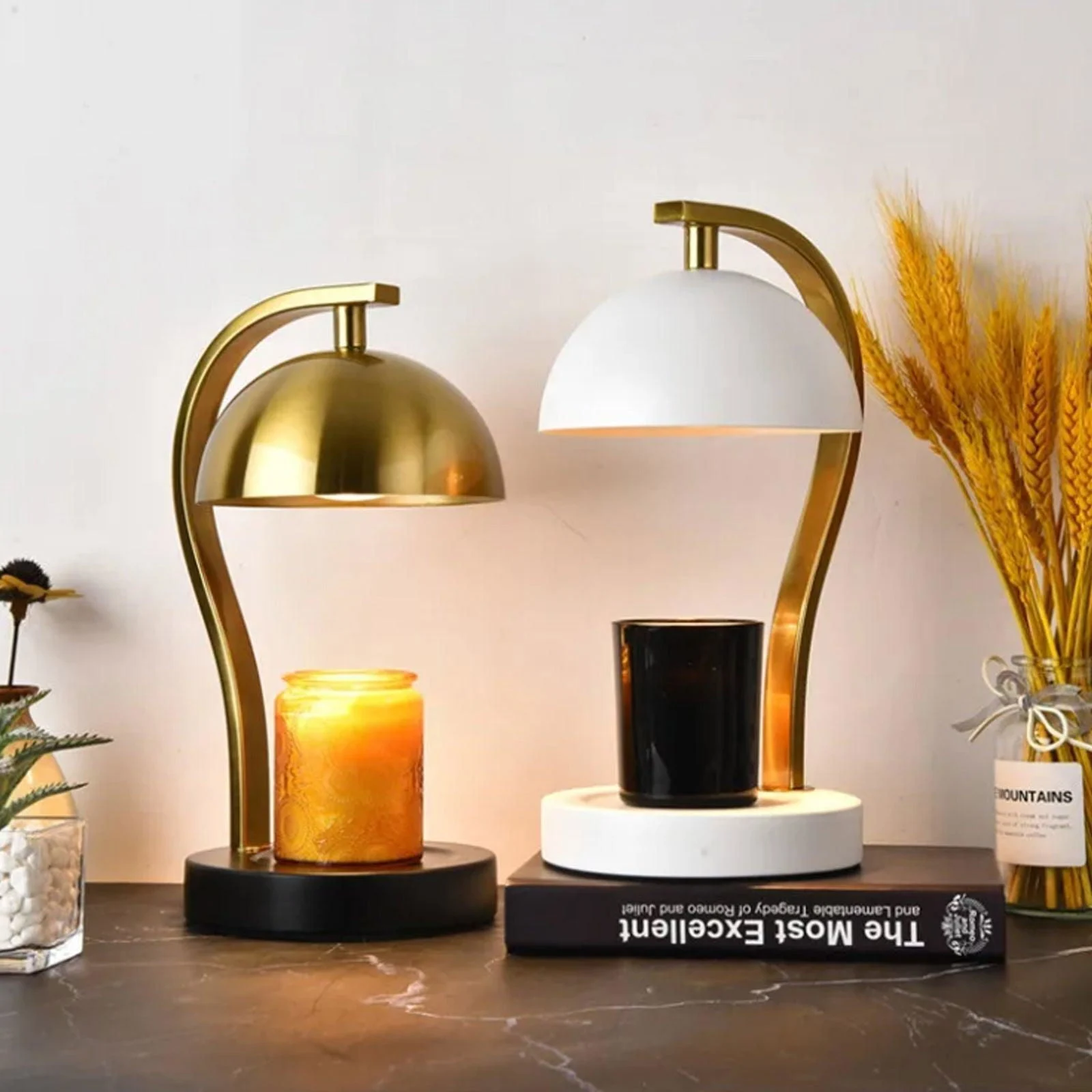 Golden_Curved_Bar_Stand_Retro_Candle_Warmer_-_-4196792 Golden Curved Bar Stand Retro Candle Warmer -