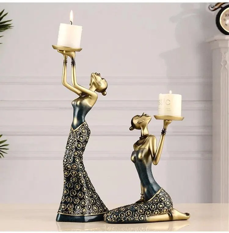Golden_Lady_Candle_Holders_-_-4196913 Golden Lady Candle Holders -