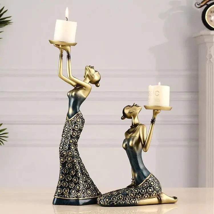 Golden_Lady_Candle_Holders_-_-4196916 Golden Lady Candle Holders -