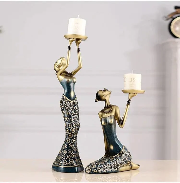 Golden_Lady_Candle_Holders_-_-4196921 Golden Lady Candle Holders -