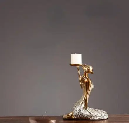 Golden_Lady_Candle_Holders_-_-4196927 Golden Lady Candle Holders -