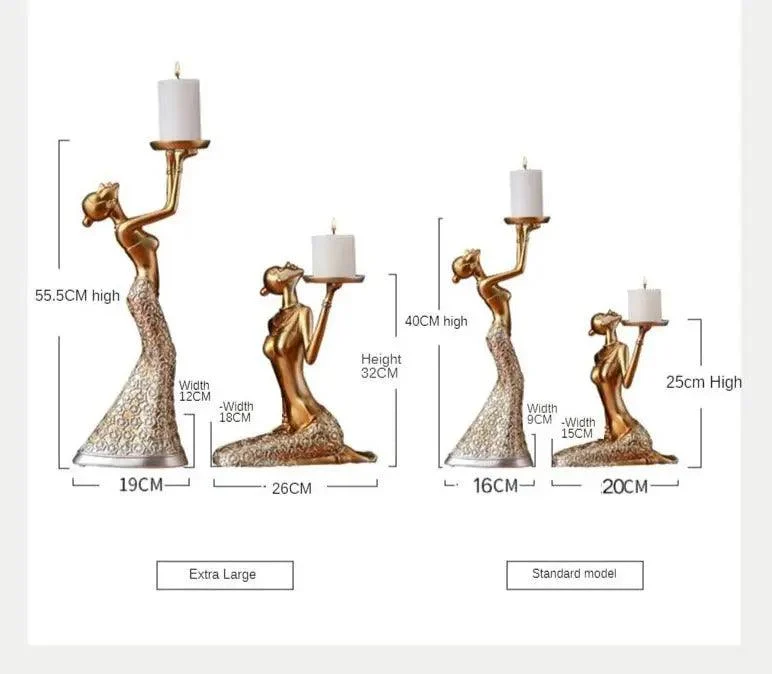 Golden_Lady_Candle_Holders_-_-4196932 Golden Lady Candle Holders -