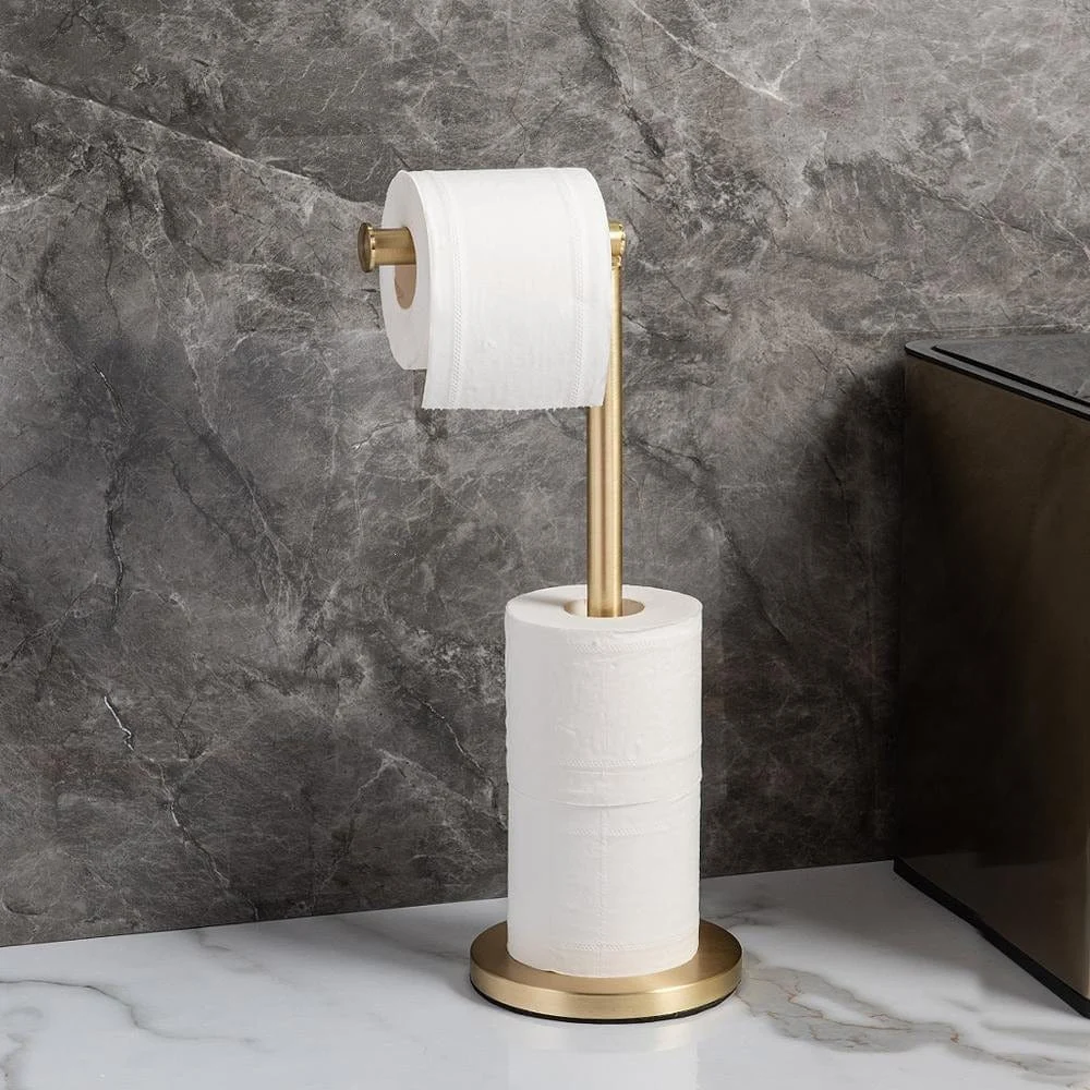Golden Standing Tissue Holder - - #tag1#