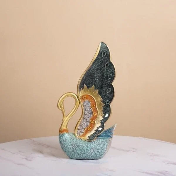 Golden_Swan_Figurine_-_-4197159 Golden Swan Figurine -