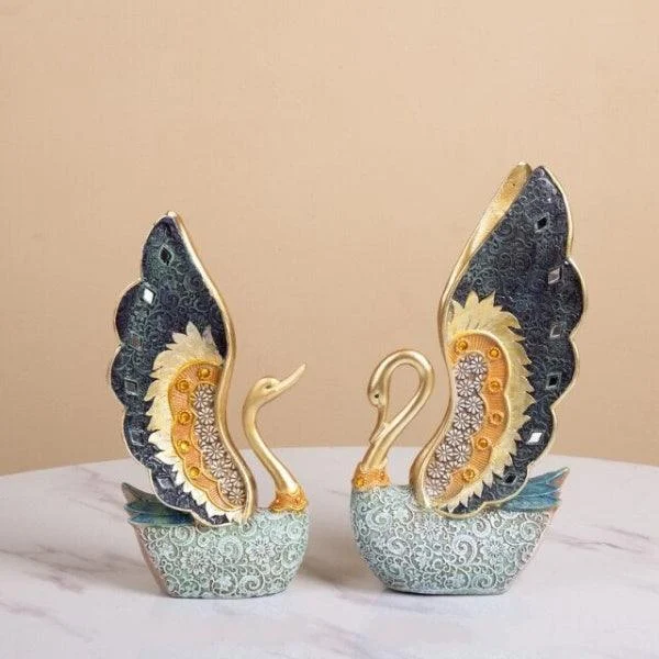 Golden_Swan_Figurine_-_-4197165 Golden Swan Figurine -