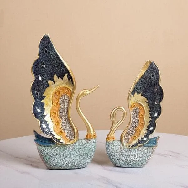 Golden_Swan_Figurine_-_-4197168 Golden Swan Figurine -