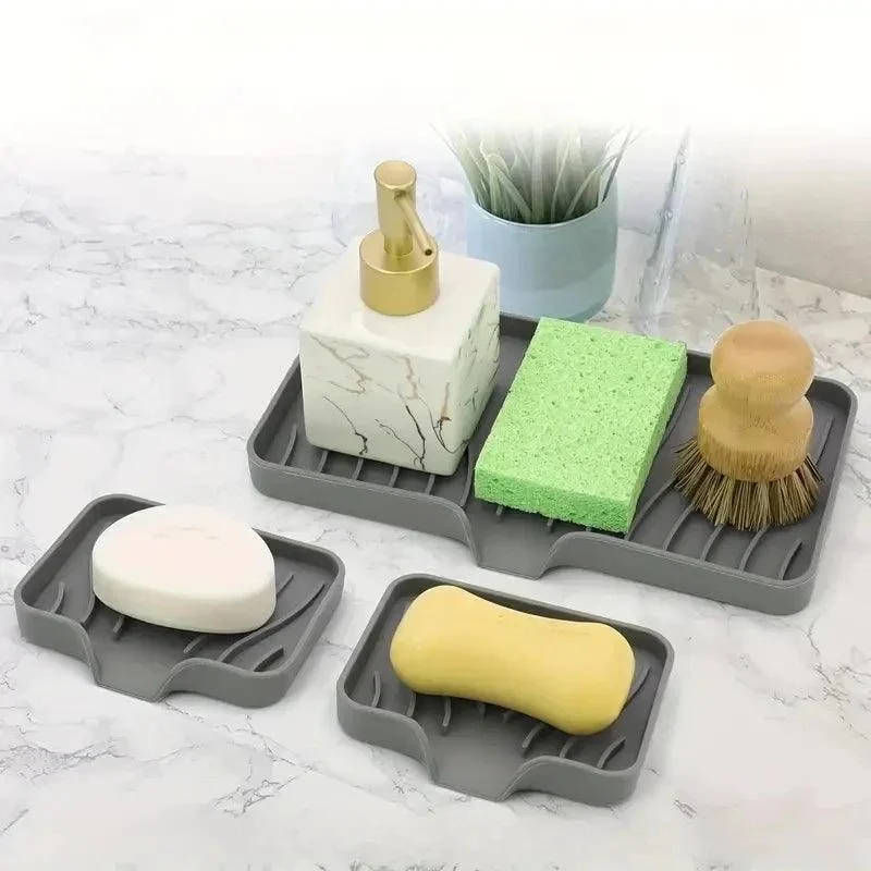 Gootsteen Siliconen Bakje Met Afvoer Zeepspons Opberghouder Aanrecht Scrubber Borstel Zeep Opbergrek Keuken Organizer.jpg 30d13a9f 0306 45fe 8af5 E59b6479968e