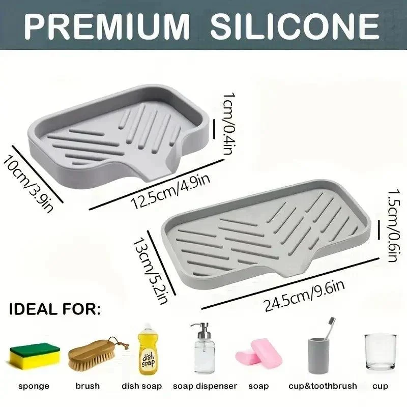 Gootsteen Siliconen Bakje Met Afvoer Zeepspons Opberghouder Aanrecht Scrubber Borstel Zeep Opbergrek Keuken Organizer.jpg Df8a7743 E3c2 4417 Bbce 48bc2ae5a4b2