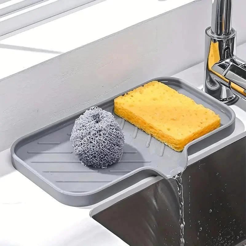 Gootsteen Siliconen Bakje Met Afvoer Zeepspons Opberghouder Aanrecht Scrubber Borstel Zeep Opbergrek Keuken Organizer.jpg F23e3b4d 2552 4755 Aeaa 7f729cba21be