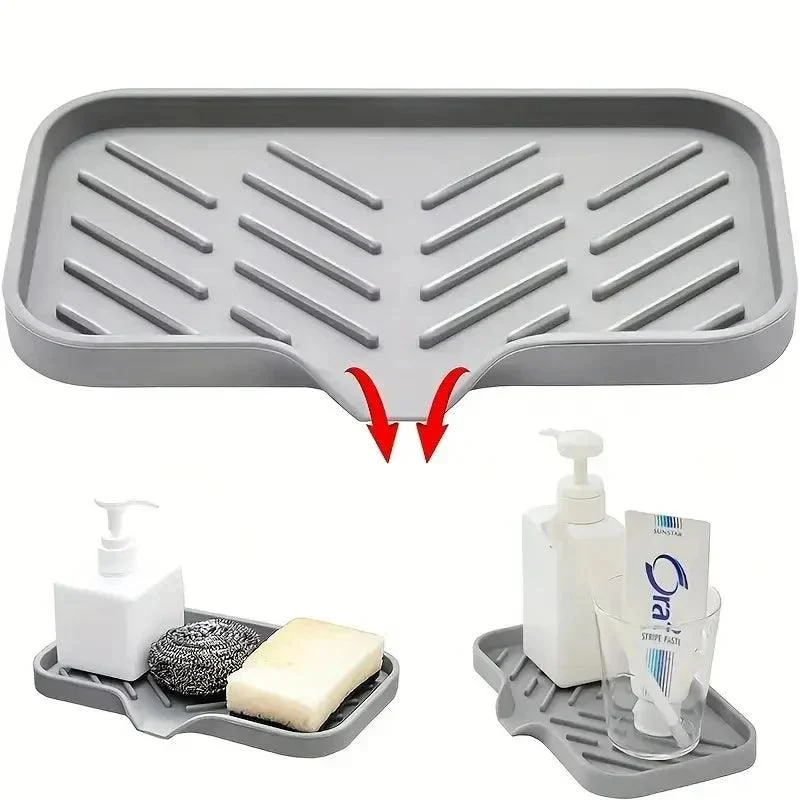 Gootsteen Siliconen Bakje Met Afvoer Zeepspons Opberghouder Aanrecht Scrubber Borstel Zeep Opbergrek Keuken Organizer.jpg Fec5ab41 265c 45f3 Ba23 F7e42f21a9a1