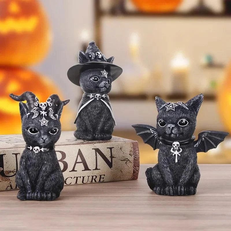 Gothic_Cat_Statue_Halloween_Magic_Decor_Craft_-_-4197479 Gothic Cat Statue: Halloween Magic Decor Craft -
