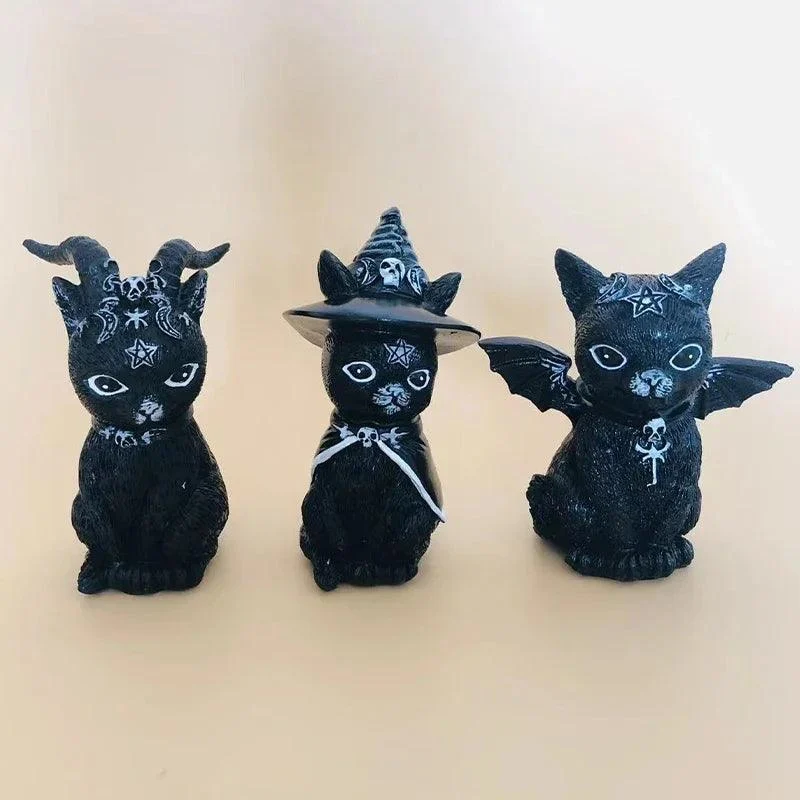Gothic_Cat_Statue_Halloween_Magic_Decor_Craft_-_-4197486 Gothic Cat Statue: Halloween Magic Decor Craft -