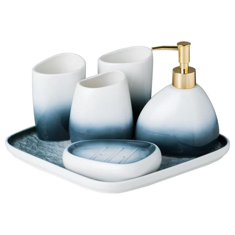 GradientCeramicBathroomWashSet-Homeko5 Gradient Ceramic Bathroom Wash Set - Homeko