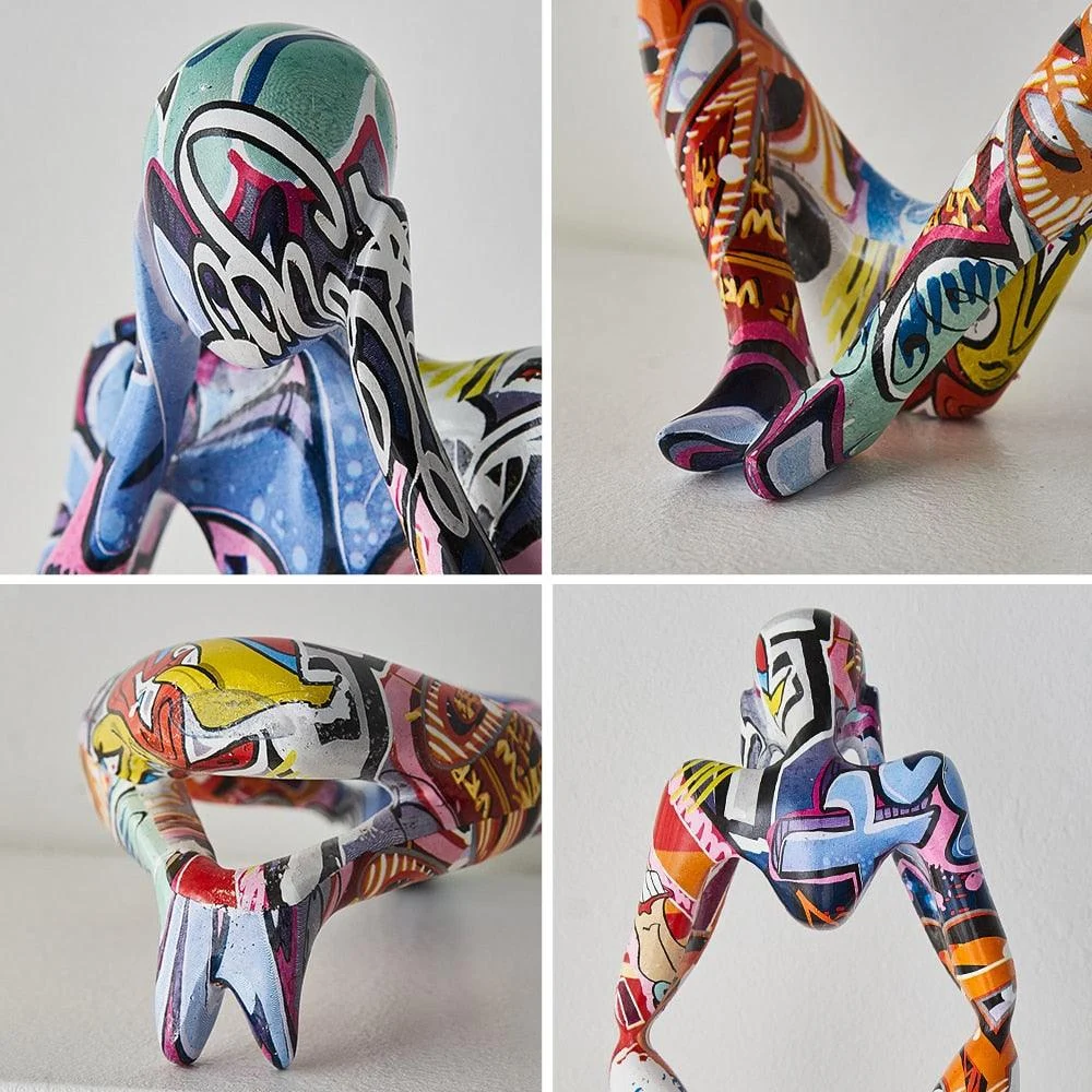 GraffitiBookshelfThinker-Homeko12 Graffiti Bookshelf Thinker - Homeko