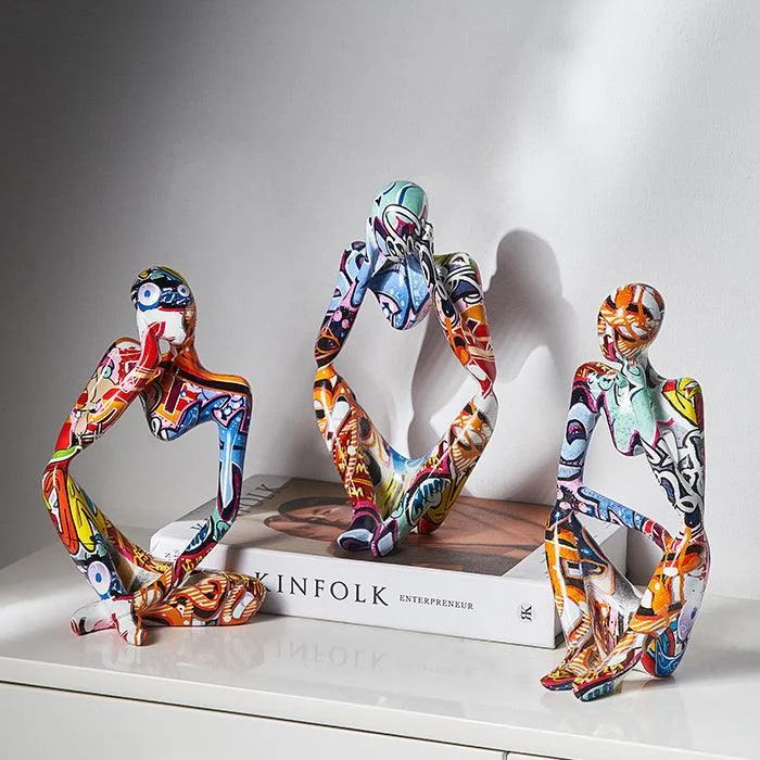 GraffitiBookshelfThinker-Homeko3 Graffiti Bookshelf Thinker - Homeko