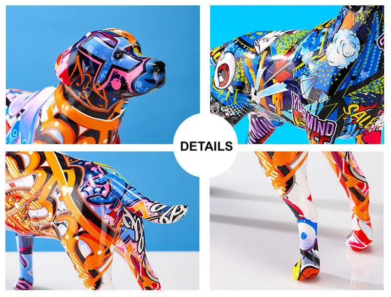 GraffitiDogStatuette-Homeko11 Graffiti Dog Statuette - Homeko