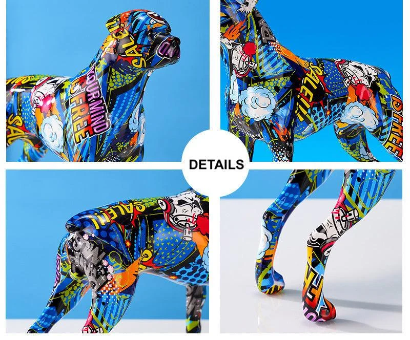 GraffitiDogStatuette-Homeko12 Graffiti Dog Statuette - Homeko
