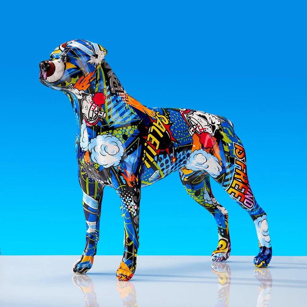 GraffitiDogStatuette-Homeko14 Graffiti Dog Statuette - Homeko