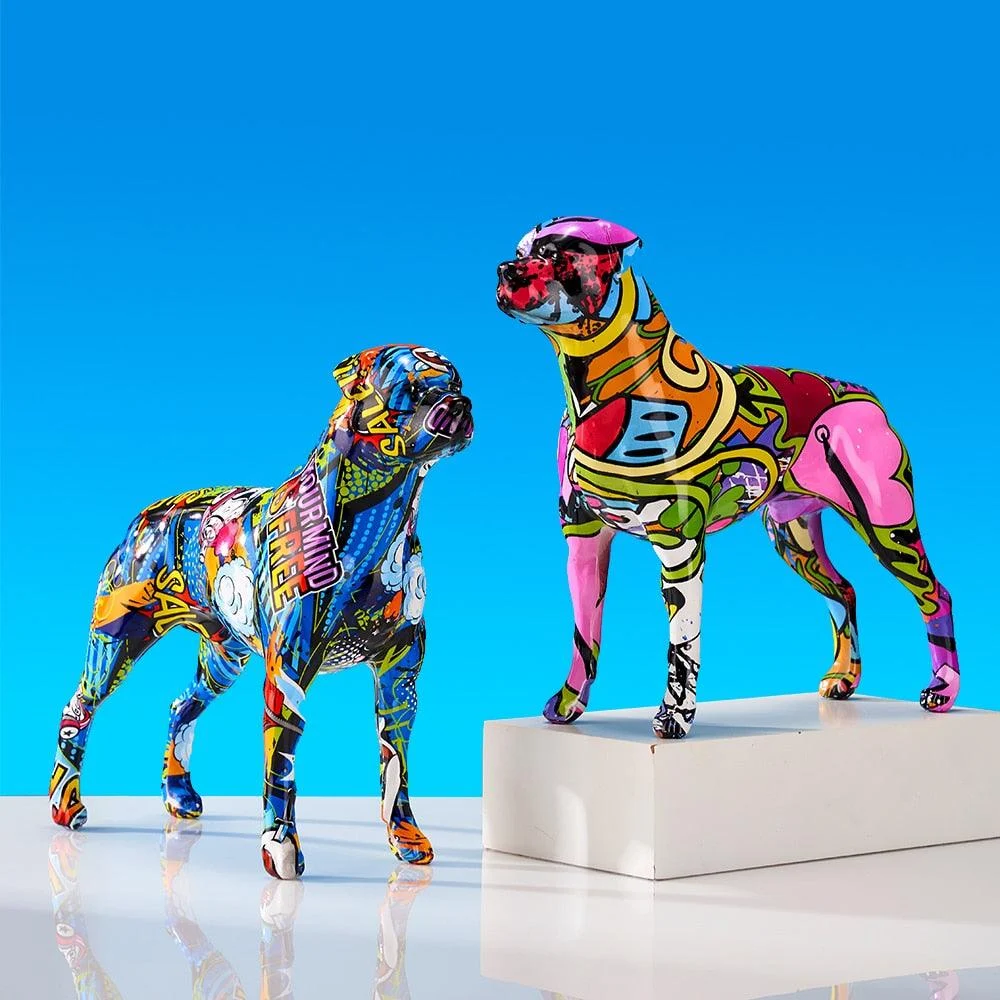 GraffitiDogStatuette-Homeko3 Graffiti Dog Statuette - Homeko