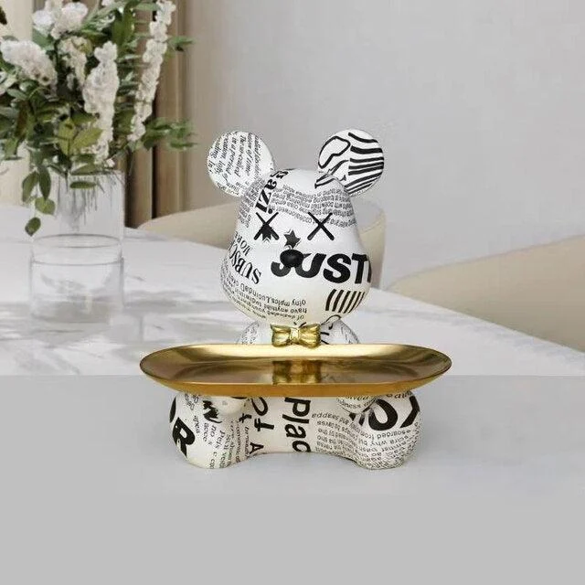 GraffitiTeddyBearTray-Homeko15 Graffiti Teddy Bear Tray - Homeko