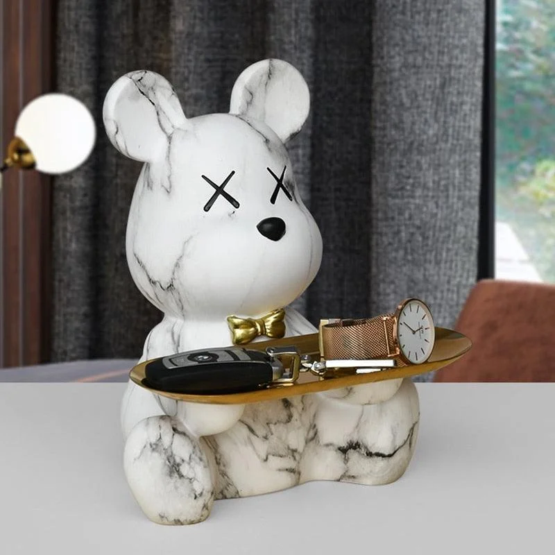 GraffitiTeddyBearTray-Homeko6 Graffiti Teddy Bear Tray - Homeko