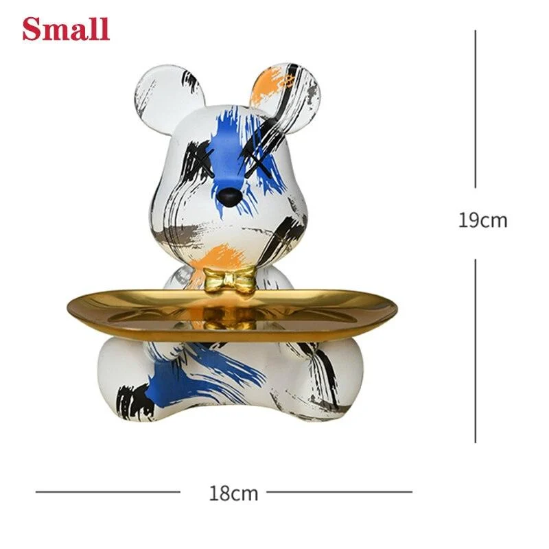 GraffitiTeddyBearTray-Homeko9 Graffiti Teddy Bear Tray - Homeko