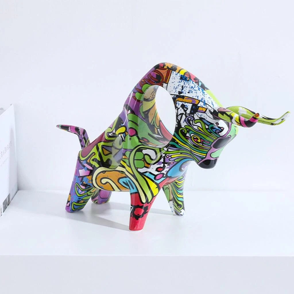 Graffiti_Art_Bull_Sculpture_-_-4197668 Graffiti Art Bull Sculpture -