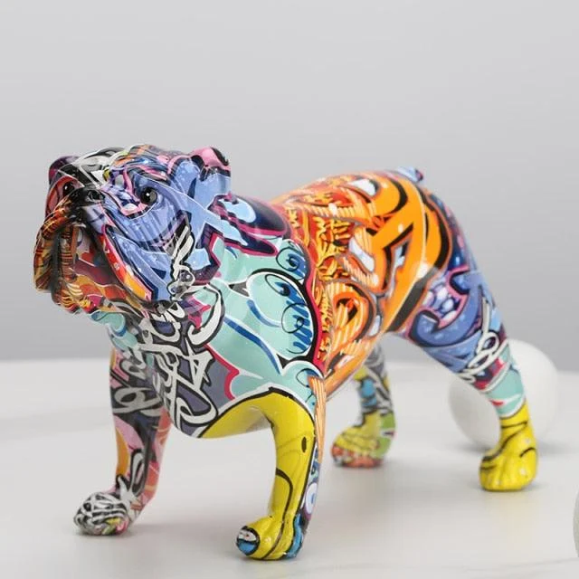 Graffiti_English_Bulldog_Resin_Sculpture_-_-4197691 Graffiti English Bulldog Resin Sculpture -
