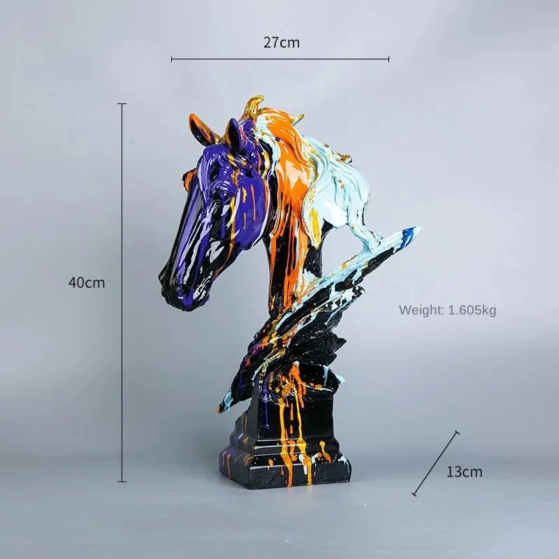 Graffiti_Horse_Head_Statue_-_-4197696 Graffiti Horse Head Statue -