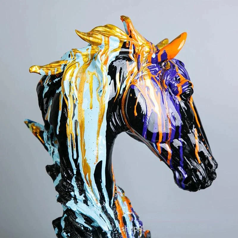 Graffiti_Horse_Head_Statue_-_-4197708 Graffiti Horse Head Statue -