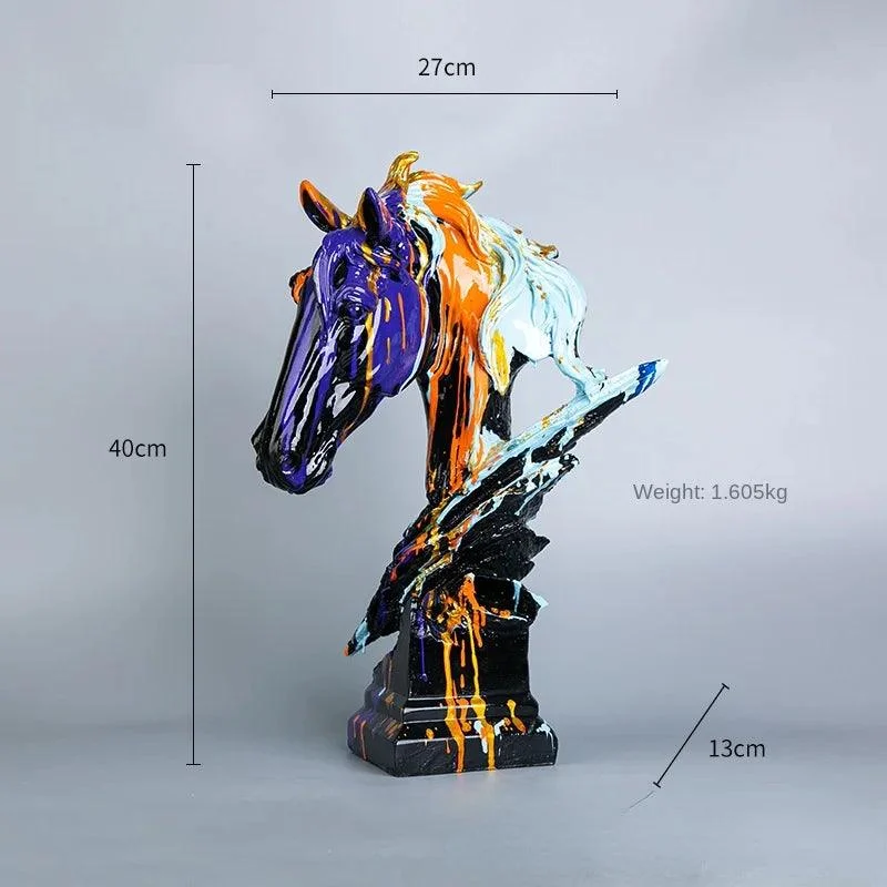 Graffiti_Horse_Head_Statue_-_-4197710 Graffiti Horse Head Statue -
