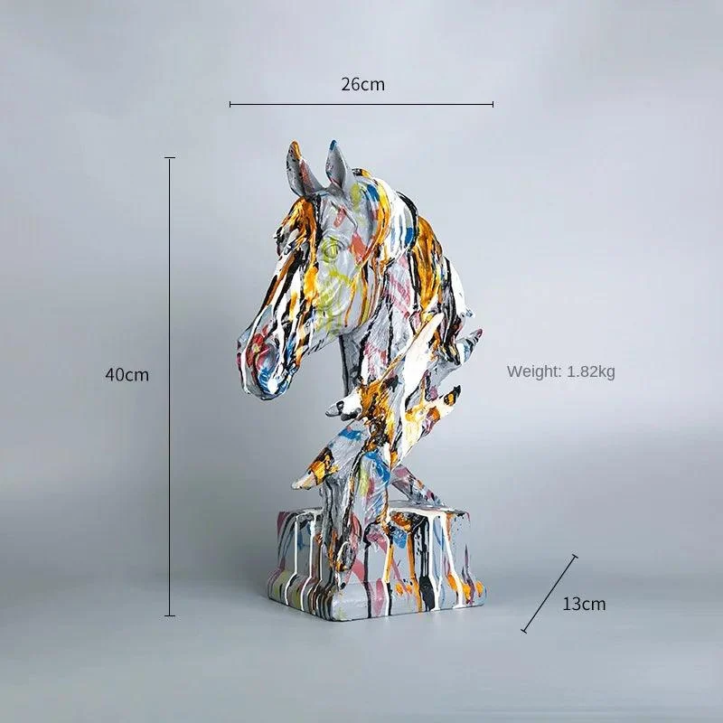 Graffiti_Horse_Head_Statue_-_-4197712 Graffiti Horse Head Statue -