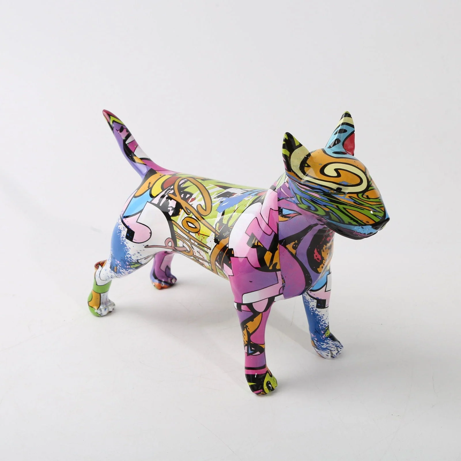 Graffiti_Painted_Bull_Terrier_Dog_Art_Sculpture_-_-4197782 Graffiti Painted Bull Terrier Dog Art Sculpture -