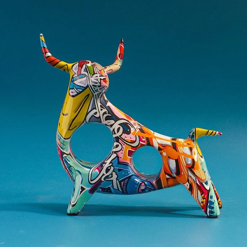Graffiti_Painted_Cattle_Animal_Ox_Statue_-_-4197804 Graffiti Painted Cattle Animal Ox Statue -