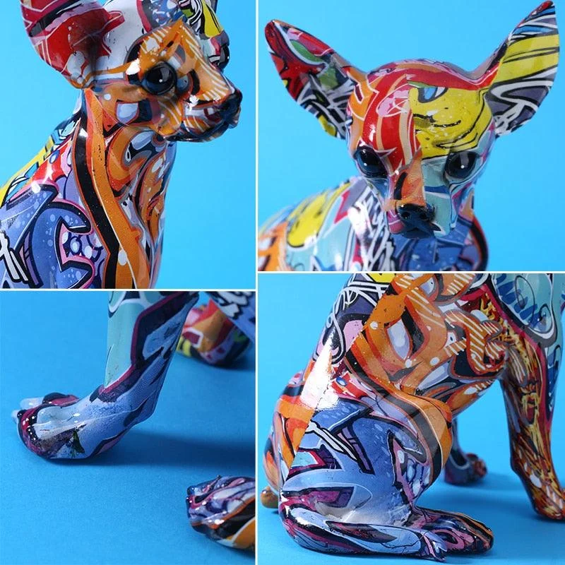 Graffiti_Painted_Chihuahua_Dog_Art_Sculpture_-_-4197816 Graffiti Painted Chihuahua Dog Art Sculpture -