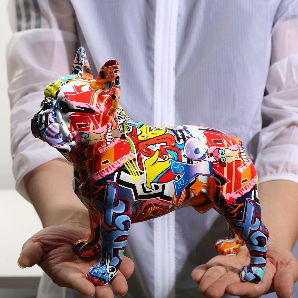 Graffiti_Painted_French_Bulldog_Dog_Art_Sculpture_-_-4197867 Graffiti Painted French Bulldog Dog Art Sculpture -