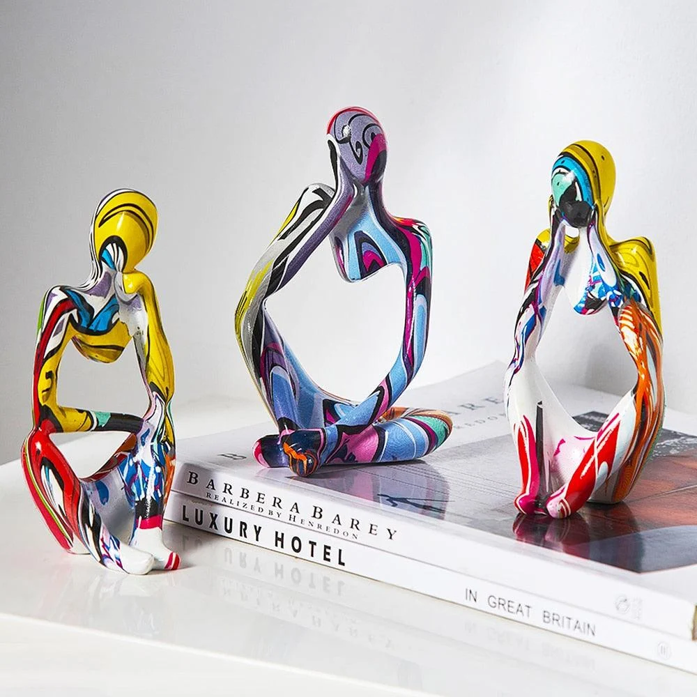 Graffiti Thinker Sculpture -
