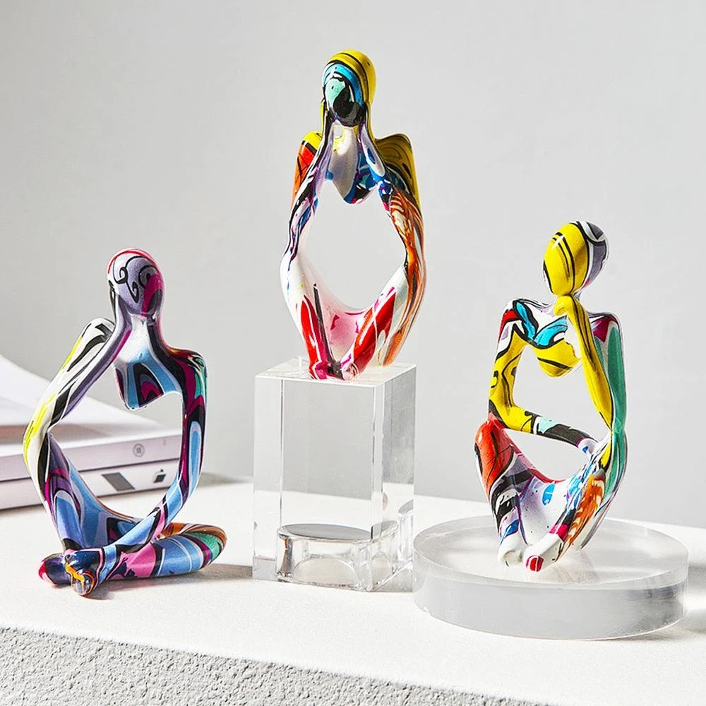 Graffiti Thinker Sculpture -