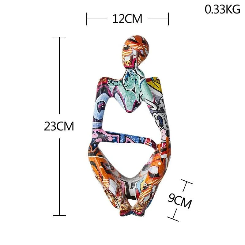 Graffiti Thinker Sculpture -