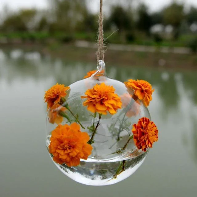 Grahaniya-DecorativeHangingBallflowerVase-Homeko4 Grahaniya - Decorative Hanging Ball flower Vase - Homeko